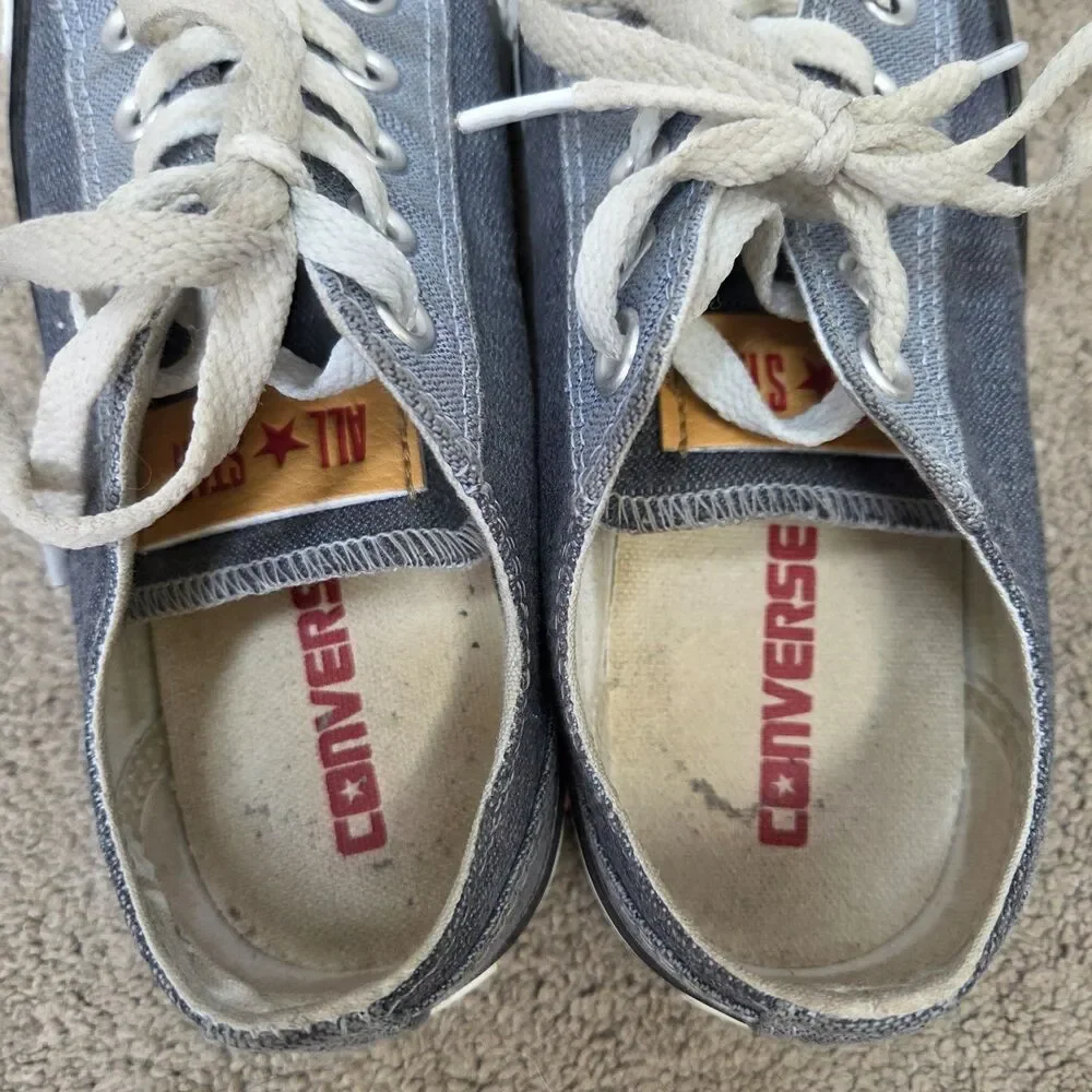 Converse Chuck Taylor All Star Ox Low Womens Size 7 Blue Athletic Shoes Sneakers